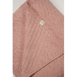 Petite Maison baby knitted blanket 90cmx90cm Old Pink