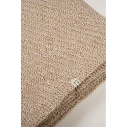 Petite Maison baby knitted blanket 90cmx90cm Oatmeal