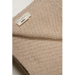Petite Maison baby knitted blanket 90cmx90cm Oatmeal