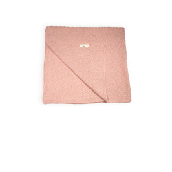 Petite Maison baby knitted blanket 90cmx90cm Old Pink