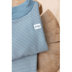 Feetje Pyjama wafel IJs blauw