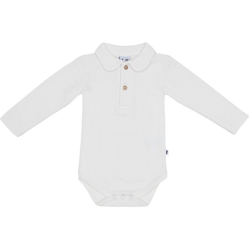 Klein Baby Polobody Rib Natural White