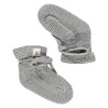 A Tiny Story baby slippers Steel