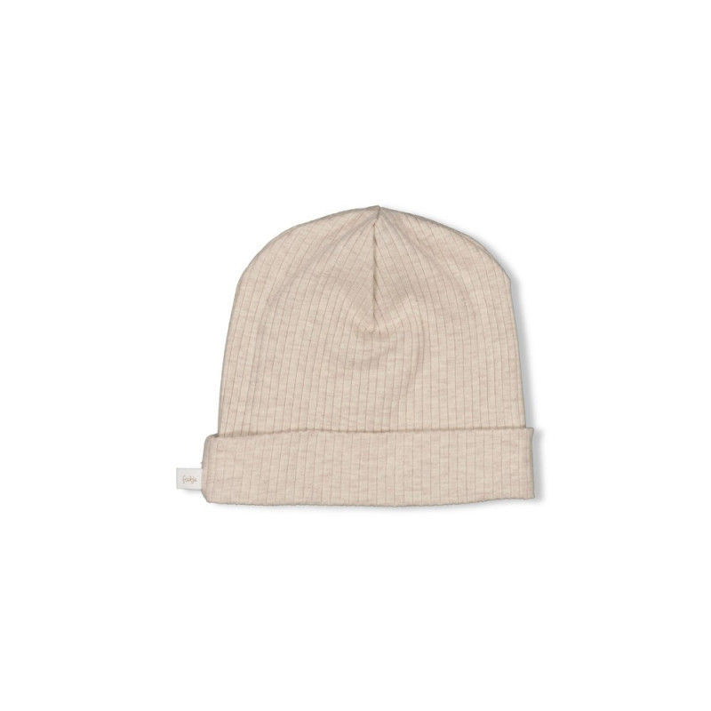 Feetje Mutsje rib - Dear Autumn Taupe melange