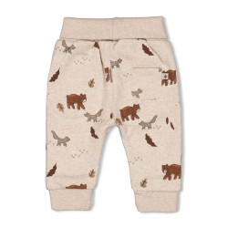 Feetje Broek AOP - Wild World Taupe melange