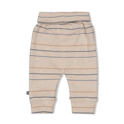 Feetje Broek streep - Howdy Taupe melange
