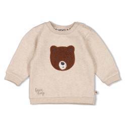 Feetje Sweater - Wild World Taupe melange