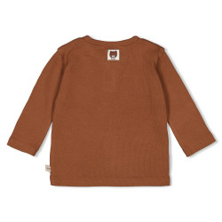 Feetje Longsleeve rib - Wild World Bruin