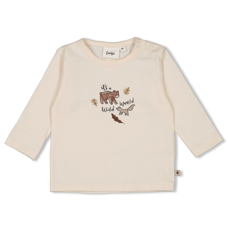 Feetje Longsleeve - Wild World Offwhite