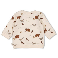 Feetje Sweater AOP - Wild World Offwhite