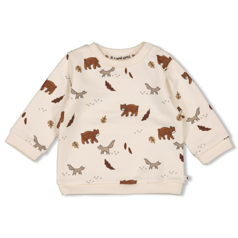 Feetje Sweater AOP - Wild World Offwhite