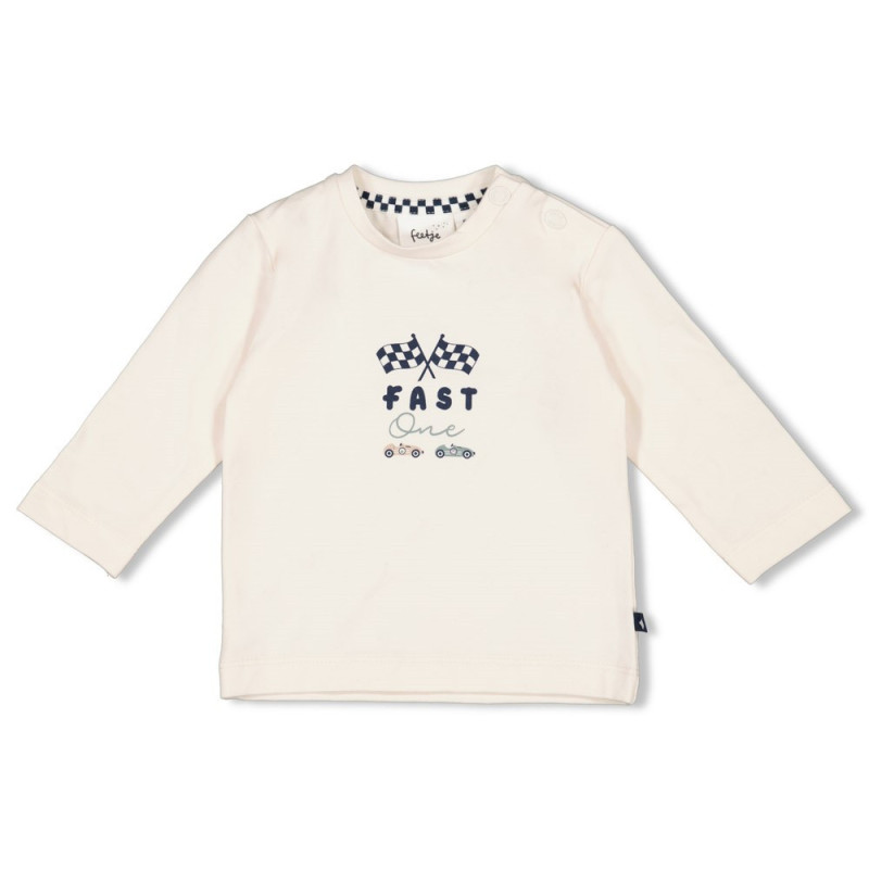 Feetje Longsleeve - Let's Go! Offwhite