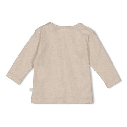 Feetje Longsleeve rib - Dear Autumn Taupe melange