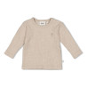 Feetje Longsleeve rib - Dear Autumn Taupe melange