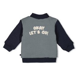 Feetje Omkeerbaar vestje - Let's Go! Petrol