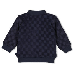 Feetje Omkeerbaar vestje - Let's Go! Petrol