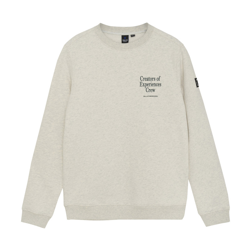 Rellix Sweater Rellix Backprint Fresh Grey Melange