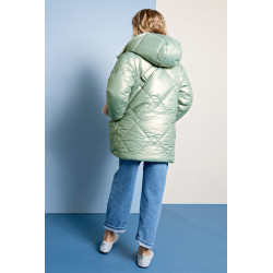 NoNo Betty Reversible Hooded Mid Long Jacket+ Bag Loden Frost Green