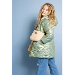 NoNo Betty Reversible Hooded Mid Long Jacket+ Bag Loden Frost Green