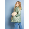 NoNo Betty Reversible Hooded Mid Long Jacket+ Bag Loden Frost Green