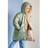 NoNo Betty Reversible Hooded Mid Long Jacket+ Bag Loden Frost Green