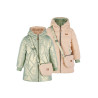 NoNo Betty Reversible Hooded Mid Long Jacket+ Bag Loden Frost Green