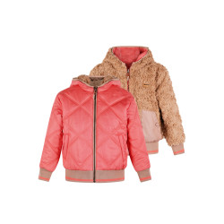 NoNo Bomby Reversible Hooded Bomber Jacket Blushy Cheeks