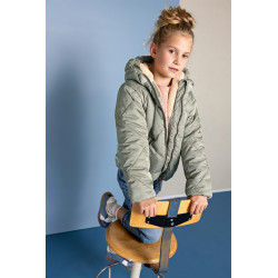 NoNo 'Button Hooded Short Winter Jacket Burnt Olive