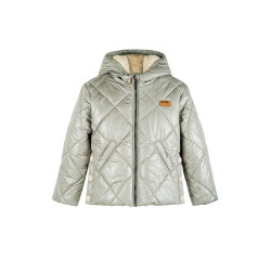 NoNo 'Button Hooded Short Winter Jacket Burnt Olive