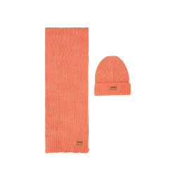 NoNo Raya Melange Knitted Scarf+ Hat set Blushy Cheeks