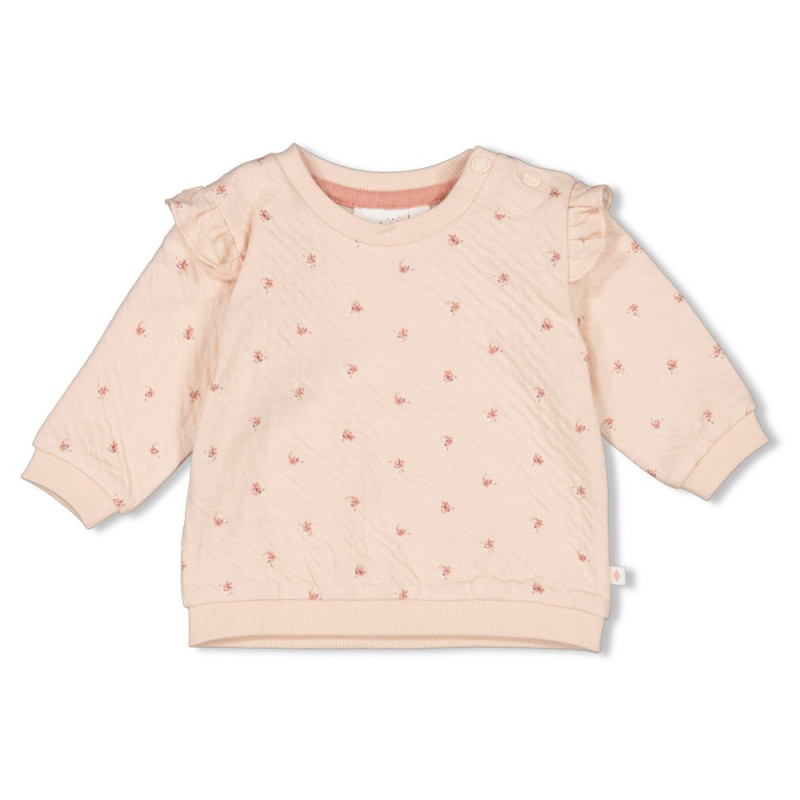 Feetje Sweater AOP - Morning Sun l.Roze