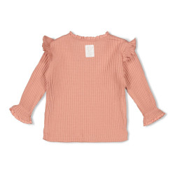 Feetje Longsleeve ajour rib - Morning Sun Roze