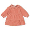 Feetje Jurk velours rib - Woodland Bloom Mauve
