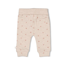 Feetje Broek rib AOP - Morning Sun Taupe melange