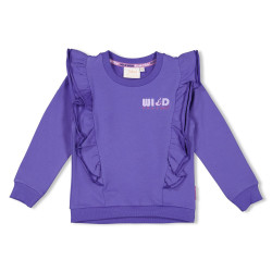 Jubel Sweater ruches - Wild Soul Lavendel
