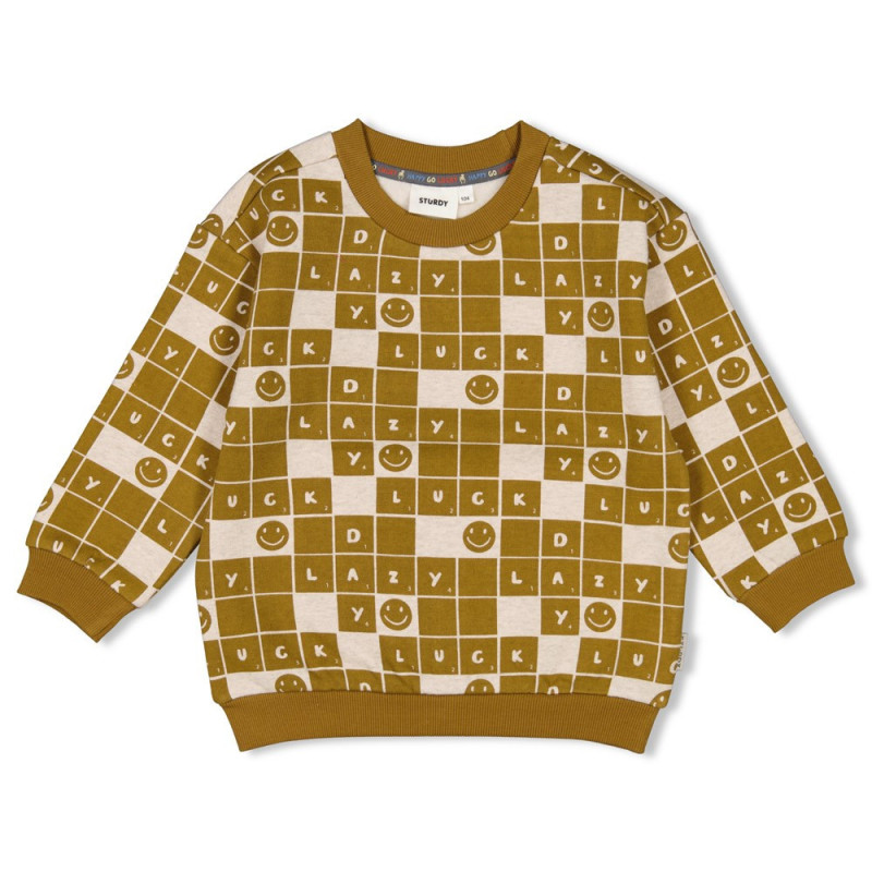 Sturdy Sweater AOP - Couch Club Olijf