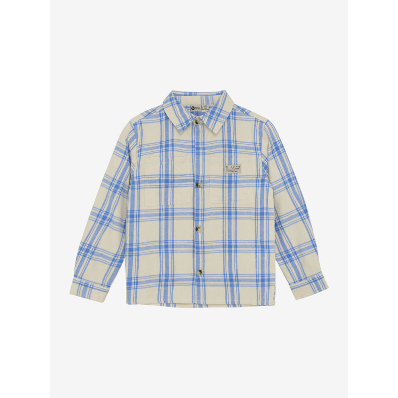 Daily 7 Shirt Check Print Dusty Kobalt