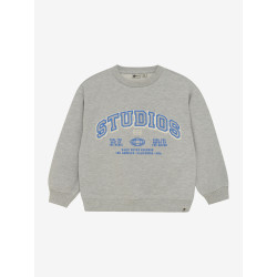 Daily 7 Oversized Sweater Artwork Medium Grey Melange
