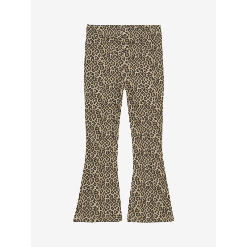 Daily 7 Animal Flared Pants Latte Sand