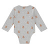 A Tiny Story baby t-shirt long sleeve Light Grey Melange