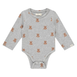 A Tiny Story baby t-shirt long sleeve Light Grey Melange