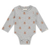 A Tiny Story baby t-shirt long sleeve Light Grey Melange