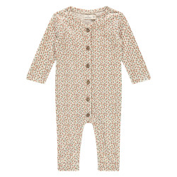 A Tiny Story baby suit long sleeve Light Grey Melange