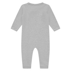 A Tiny Story baby suit long sleeve Light Grey Melange