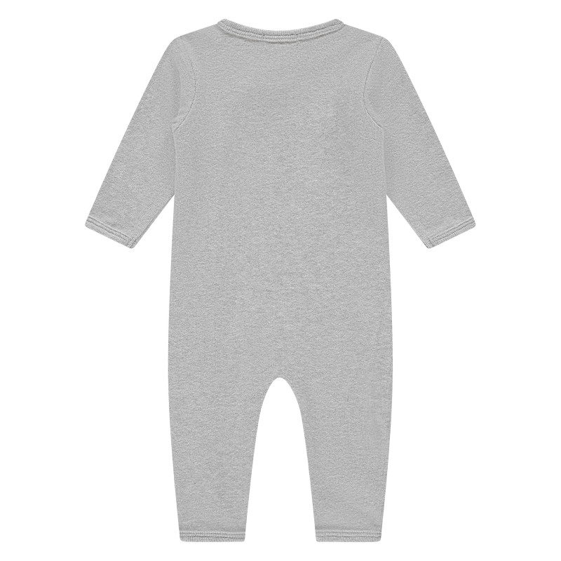 A Tiny Story baby suit long sleeve Light Grey Melange