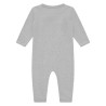 A Tiny Story baby suit long sleeve Light Grey Melange