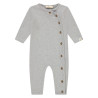A Tiny Story baby suit long sleeve Light Grey Melange