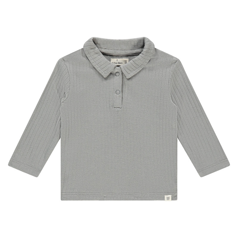 A Tiny Story baby t-shirt long sleeve Steel