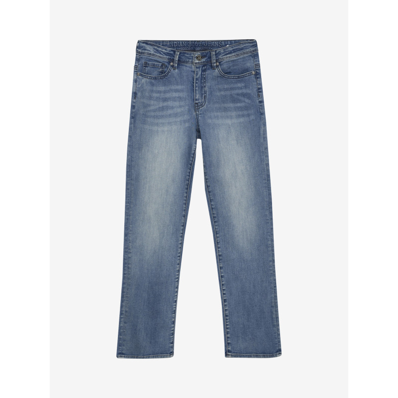 Indian Blue Jeans 2557 Wide Straight Blue Jeans Blue