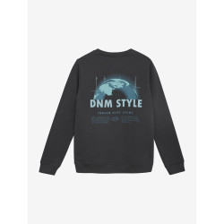 Indian Blue Jeans Sweater Chest and Backprint Grey